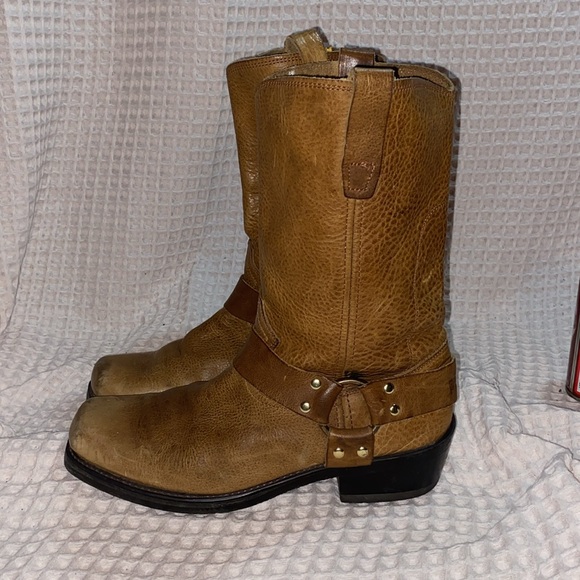 Vintage Durango Harness Western Leather Boots Square Toe Men’s 9D - Picture 1 of 15